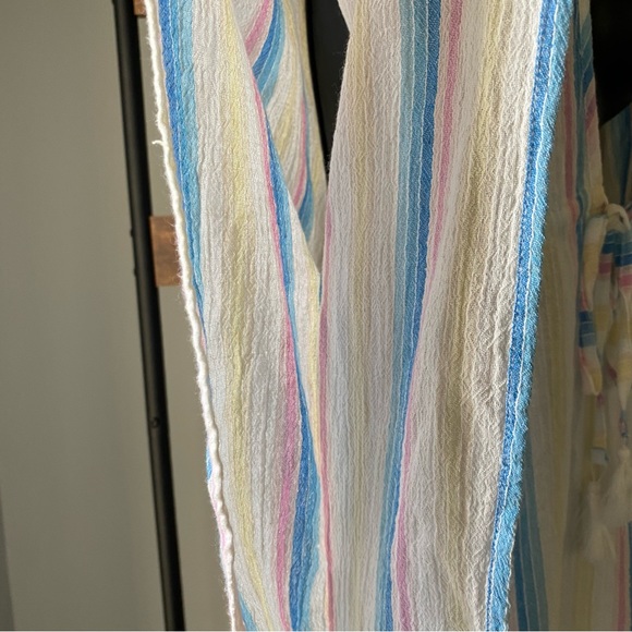 Jessica Simpson Women's Swimsuit Border Bathing Suit Cover Up stripes size L NEW - Picture 4 of 7